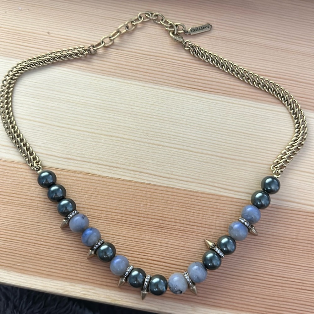 Stella & Dot Renegade blue necklace-retired